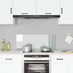 Paraschizzi per Cucina Trasparente 100x40 cm in Vetro Temperato