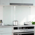 Paraschizzi per Cucina Trasparente 100x60 cm in Vetro Temperato
