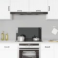 Paraschizzi per Cucina Nero 80x40 cm in Vetro Temperato