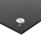 Paraschizzi per Cucina Nero 90x50 cm in Vetro Temperato
