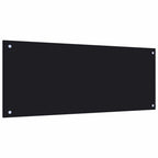 Paraschizzi per Cucina Nero 100x40 cm in Vetro Temperato