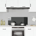 Paraschizzi per Cucina Nero 100x40 cm in Vetro Temperato