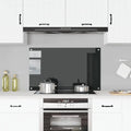Paraschizzi per Cucina Nero 100x60 cm in Vetro Temperato