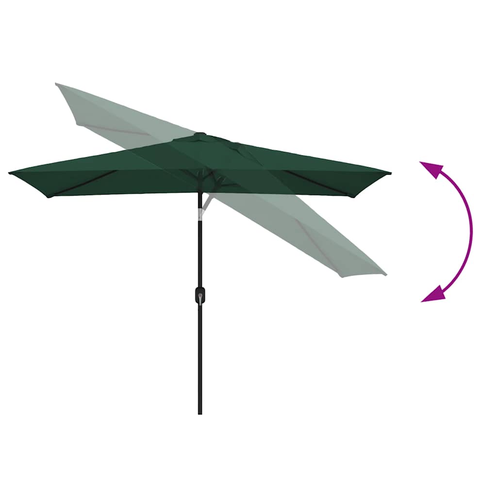 Parasole 200 x 300 cm Verde Rettangolare