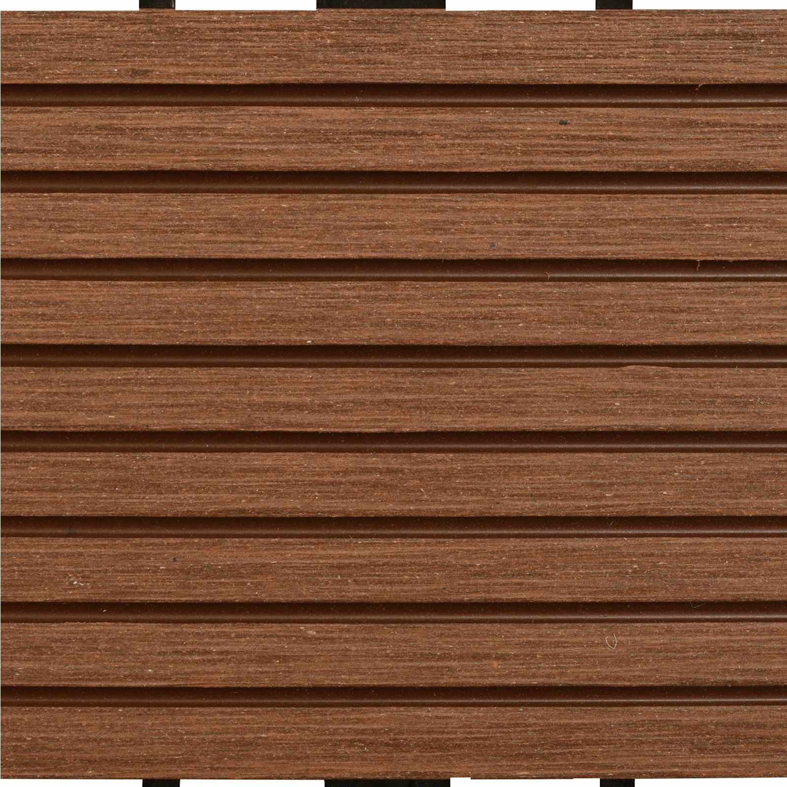 Piastrella per Decking 11 pcs Marrone 30 x 30 cm WPC