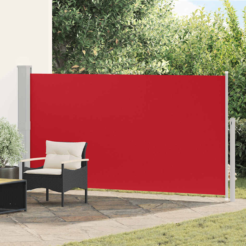 Tendalino Laterale per Patio Terrazzo 160 x 300 cm Rosso