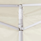 Tenda Pieghevole Crema 3 x 3 m con 4 Pareti