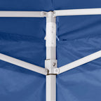 Tenda Pieghevole Blu 3 x 3 m con 4 Pareti