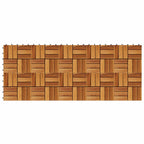 Piastrella per Decking 10 pcs Marrone 30 x 30 cm