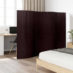 Pannello Divisore per la Stanza Bambù Marrone Scuro Larghezza 250 cm Altezza 165 cm