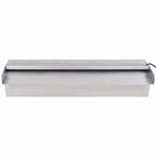 Cascata per Laghetto Rettangolare con LED in Acciaio Inox 45 cm