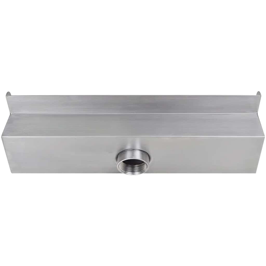 Cascata per Laghetto Rettangolare con LED in Acciaio Inox 45 cm