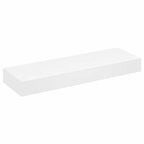 Mensola per Pareti Nera in MDF per Libri/DVD