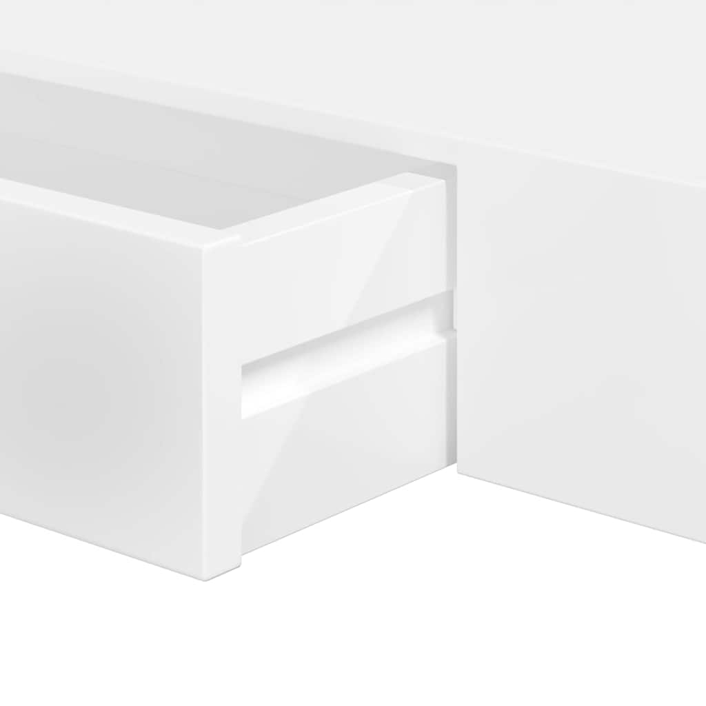 Mensola per Pareti Nera in MDF per Libri/DVD