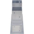 Set Supporti per Legna da Ardere 4 pz in Acciaio Argento