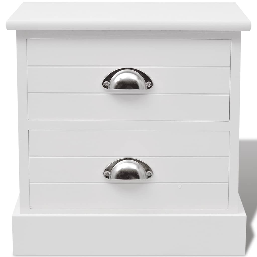 Comodino In Stile Francese Bianco