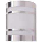 Luce da parete per esterno in acciaio inox