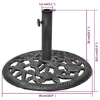 Base ombrellone in ghisa 12 kg 48 cm