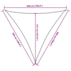 Parasole a Vela HDPE Triangolare 5x5x5 m Antracite