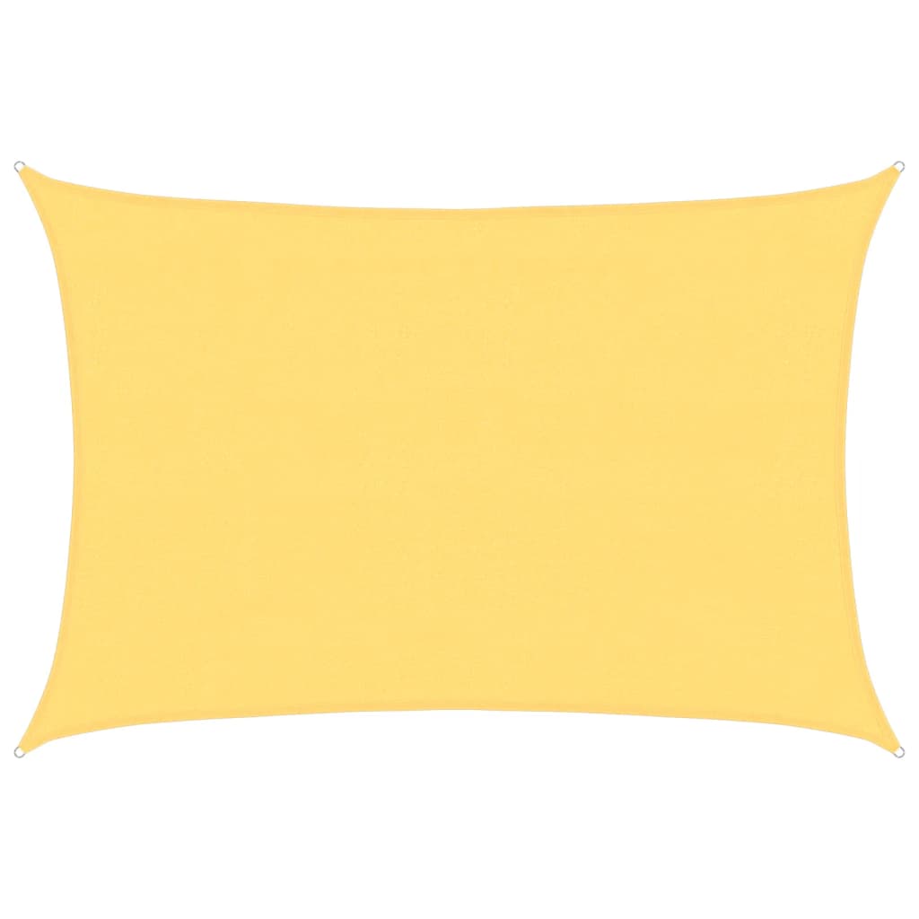 Parasole a Vela HDPE Rettangolare 4x6 m Beige