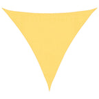 Parasole a Vela HDPE Triangolare 3,6x3,6x3,6 m Beige