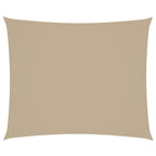 Parasole a Vela in Oxford Rettangolare 4x6 m Beige