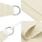 Parasole a Vela Oxford Triangolare 3,6x3,6x3,6 m Crema