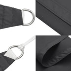 Parasole a Vela Oxford Rettangolare 2x4 m Antracite