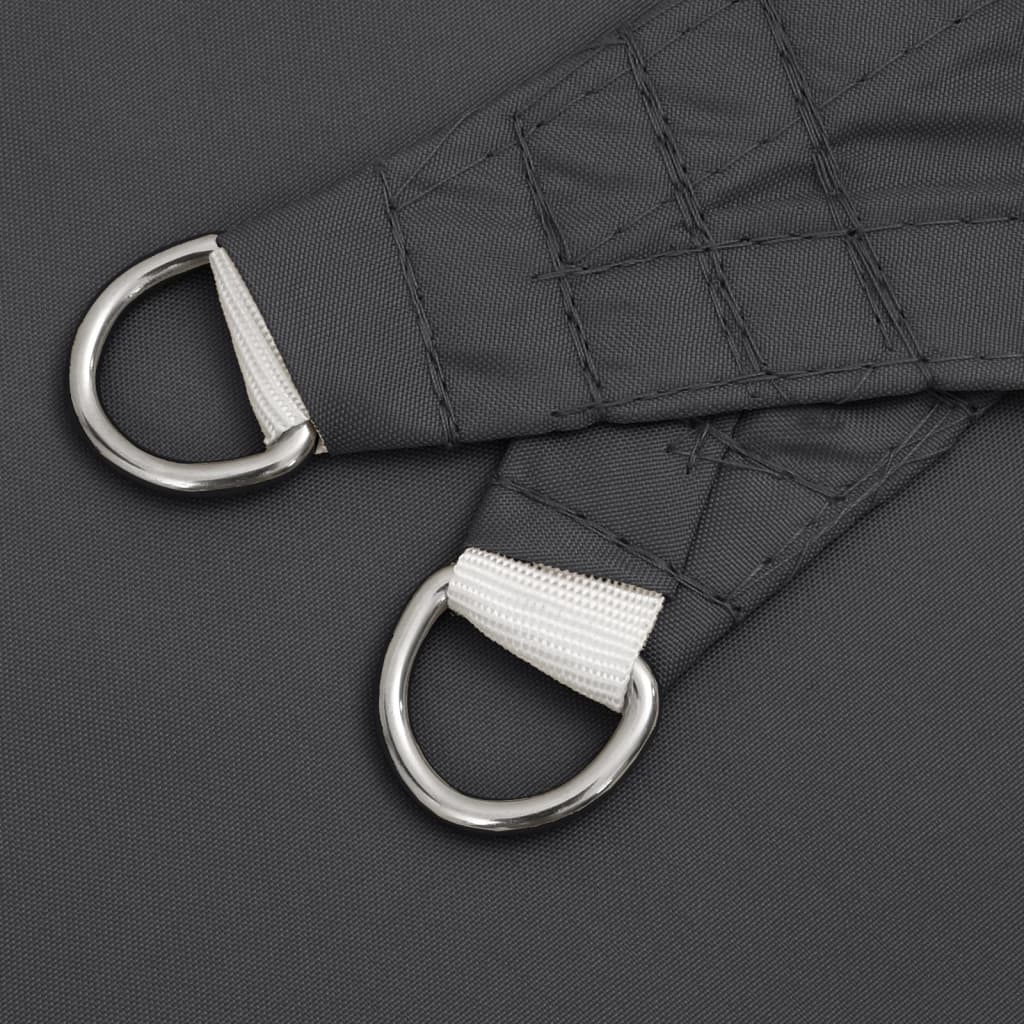 Parasole a Vela Oxford Triangolare 3,6x3,6x3,6 m Antracite