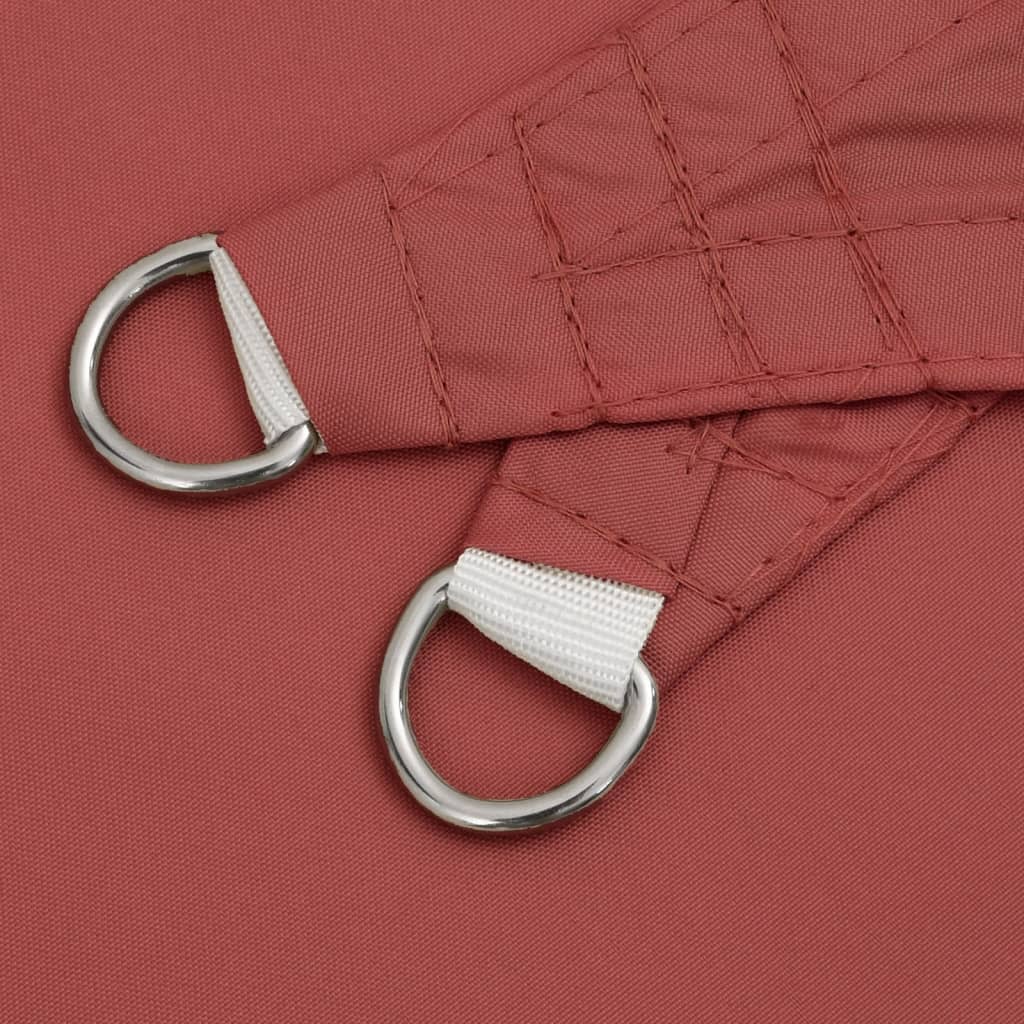 Parasole a Vela Oxford Triangolare 3,6x3,6x3,6 m Terracotta