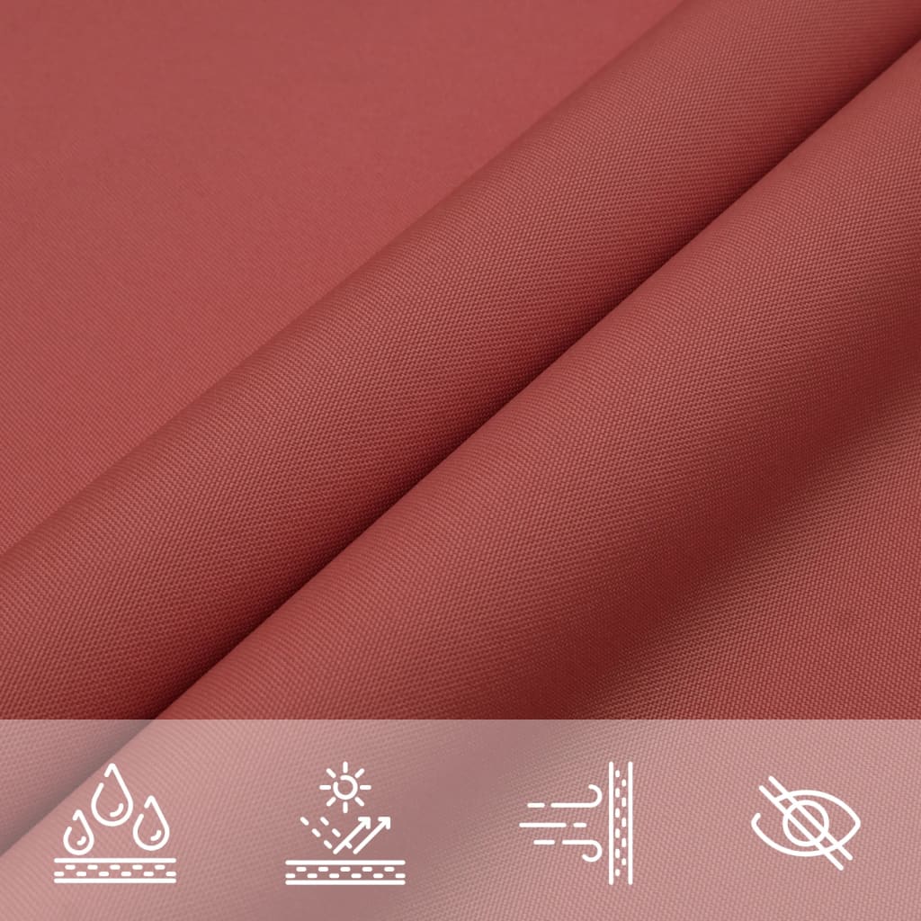 Parasole a Vela Oxford Triangolare 3,6x3,6x3,6 m Terracotta