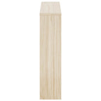 Scarpiera con 2 Ripiani e Specchio Colore Rovere 63x17x67 cm