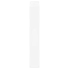 Scarpiera con 3 Ripiani e Specchio Bianco 63x17x102,5 cm