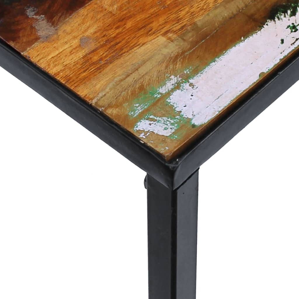Tavolino da Salotto in Legno Massello di Recupero 100x60x40 cm
