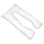Cuscino di Gravidanza a Forma di U 90x145 cm Bianco