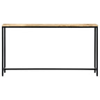 Tavolo Consolle 140x35x76 cm in Legno Massello di Mango Grezzo