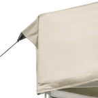 Gazebo Professionale Pieghevole in Alluminio 6x3 m Crema