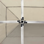 Gazebo Professionale Pieghevole in Alluminio 6x3 m Crema