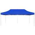 Gazebo Professionale Pieghevole Alluminio 6x3 m Blu