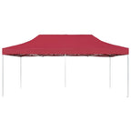 Gazebo Professionale Pieghevole in Alluminio 6x3 m Rosso Vino