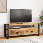 Mobile Porta TV 120x35x45 cm Legno Massello di Mango