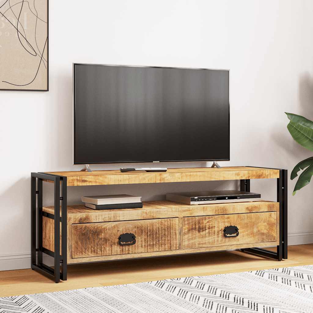 Mobile Porta TV 120x35x45 cm Legno Massello di Mango