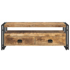 Mobile Porta TV 120x35x45 cm Legno Massello di Mango