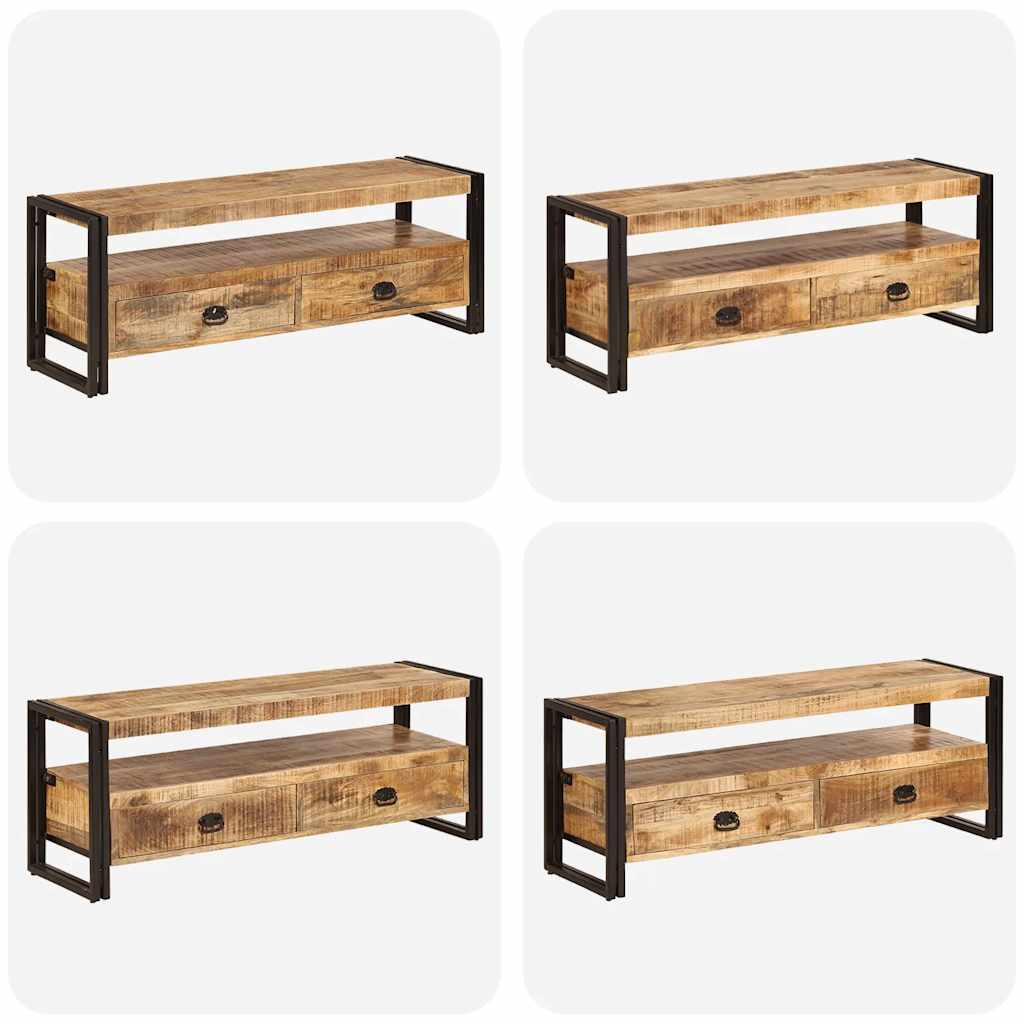 Mobile Porta TV 120x35x45 cm Legno Massello di Mango