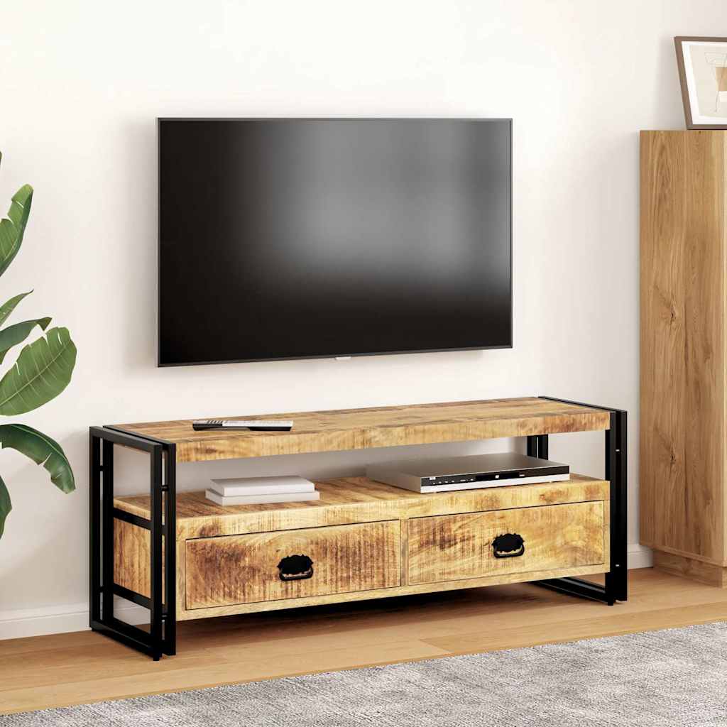 Mobile Porta TV 120x35x45 cm Legno Massello di Mango