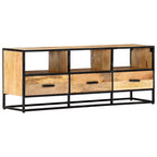 Mobile Porta TV 120x30x45 cm in Legno Massello di Mango
