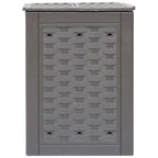 Compostiera Giardino Marrone 60x60x83 cm 300 L Rattan Plastica