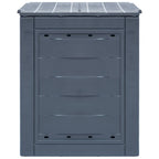 Compostiera da Giardino 60x60x73 cm 260 L Grigia