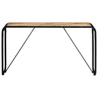 Tavolo Consolle 140x35x76 cm in Legno Massello di Mango Grezzo