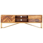 Mobile Porta TV 140x30x45 cm in Legno Massello di Acacia
